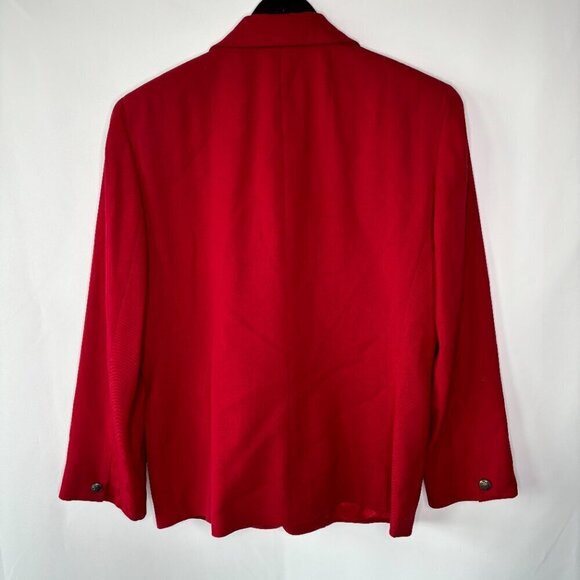 J McLaughlin for Sanyo Women's Vintage Double Breasted Wool Blazer Jacket Size 8 - Picture 11 of 12